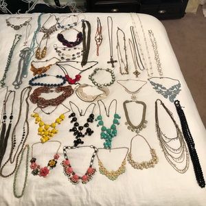 Statement necklaces (38 total) in great condition